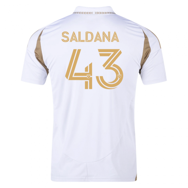 adidas Adam Saldaña LAFC Away Jersey 25/26 (White/Gold)
