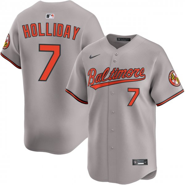 Men's Baltimore Orioles #7 Jackson Holliday Road Limited Jersey