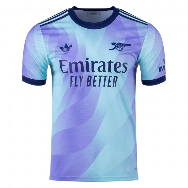 adidas Arsenal Third Jersey 24/25 (Clear Aqua/Light Flash Purple)