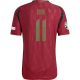 adidas Belgium Jeremy Doku Home Jersey w/ Euro 2024 Patches 24/25 (Burgundy)