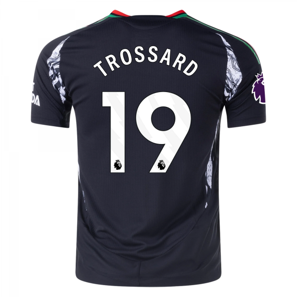 adidas Arsenal Leandro Trossard Away Jersey w/ EPL Patch 24/25 (Black)