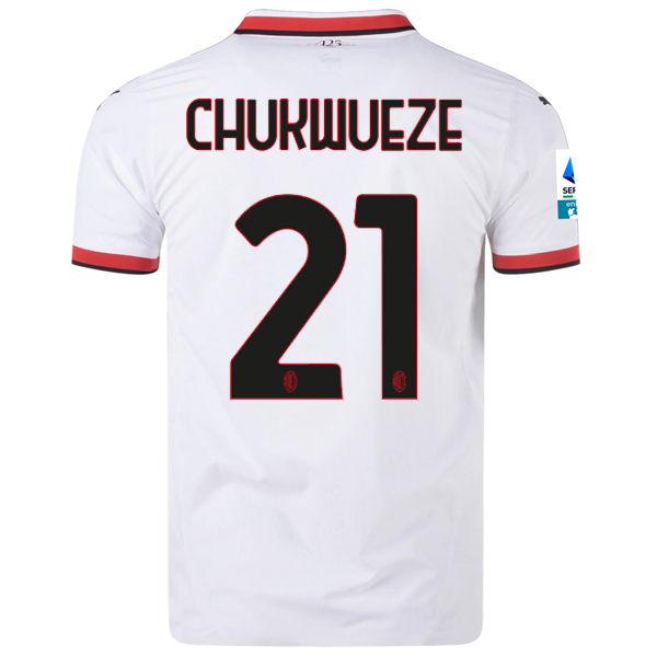 Puma AC Milan Samuel Chukwueze Away Jersey w/ Series A Patch 24/25 (Puma White)