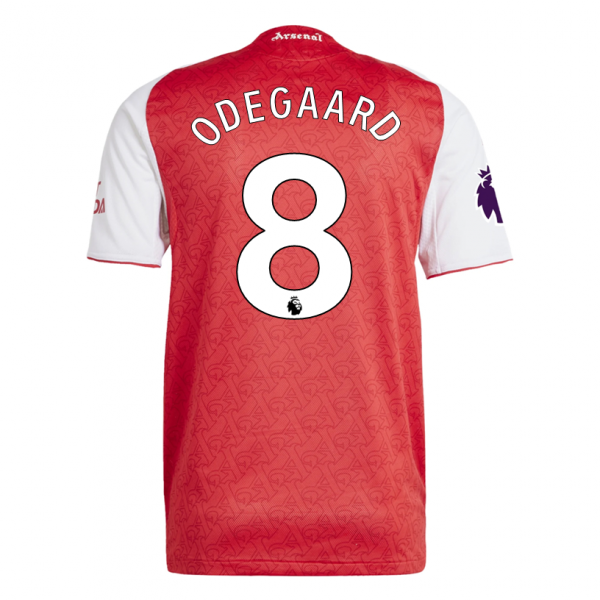 adidas Martin Odegaard Arsenal FC Home Jersey 25/26 w/ EPL Patch (Better Scarlet/White