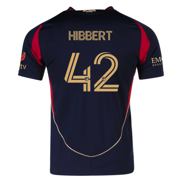 adidas Jayden Hibbert Atlanta United Home Jersey w/ MLS Patches 25/26 (Red/Black)
