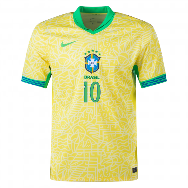Nike Brazil Pele Home Jersey 24/25 (Dynamic Yellow/Lemon Chiffon/Green Spark)