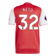adidas Norberto Neto Arsenal FC Home Jersey 25/26 w/ EPL Patch (Better Scarlet/White)