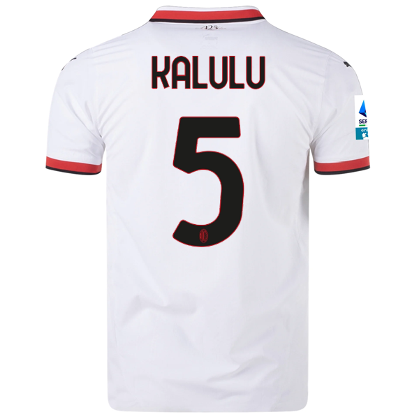 Puma AC Milan Pierre Kalulu Away Jersey w/ Series A Patch 24/25 (Puma White)