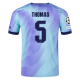 adidas Arsenal Thomas Partey Third Jersey w/ Champions League Patches 24/25 (Clear Aqua/Light Flash Purple)