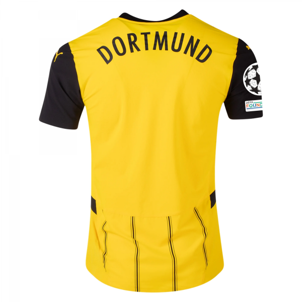 Puma Borussia Dortmund Home Jersey w/ Champions League Patches 24/25 (Faster Yellow/Puma Black)