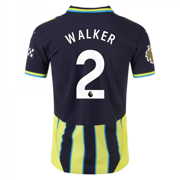 Puma Manchester City Kyle Walker Away Jersey w/ EPL + Club World Cup Patch 24/25 (New Navy/Yellow Glow)
