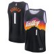 Men's Phoenix Suns #1 Devin Booker Fanatics Black 2025/26 City Edition Fast Break Jersey