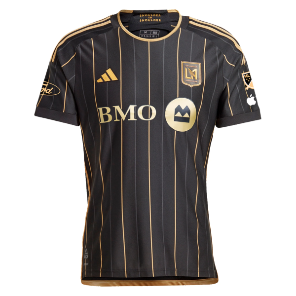 adidas Eddie Segura LAFC Home 2025 Jersey w/ MLS + Apple TV + Ford Patches (Black/Gold)