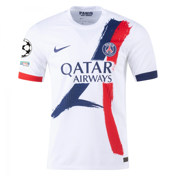 Nike Paris Saint-Germain Marco Asensio Away Jersey w/ Champions League Patches 24/25 (White/Midnight Navy)
