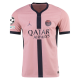 Nike Paris Saint-Germain Authentic Lee Kang-in Third Jersey w/ Champions League Patches 24/25 (Rust Pink/Black)