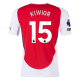 adidas Arsenal Jakub Kiwior Home Jersey w/ EPL + No Room For Racism Patches 24/25 (Better Scarlet/White)