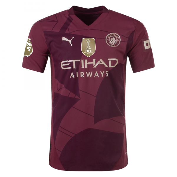 Puma Manchester City Third Jersey w/ EPL + Club World Cup Patch 24/25 (Dark Jasper)