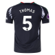 adidas Arsenal Thomas Partey Away Jersey w/ EPL Patch 24/25 (Black)