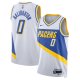 Men's Unisex Indiana Pacers #0 Tyrese Haliburton Nike White 2025/26 Swingman City Edition Jersey