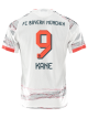 adidas Kane Away Jersey 25/26 w/ Sponsor + Meister Bundesliga Patch (White/Red)