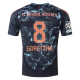 adidas Bayern Munich Leon Goretzka Away Jersey w/ Champions League Patches 24/25 (Black/Copper/Blue)