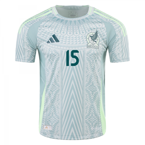 adidas Mens Mexico Uriel Antuna Away Jersey 24/25 (Linen Green)