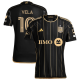adidas LAFC Carlos Vela Home Jersey w/ MLS + Apple TV + Ford Patches 24/25 (Black/Gold)