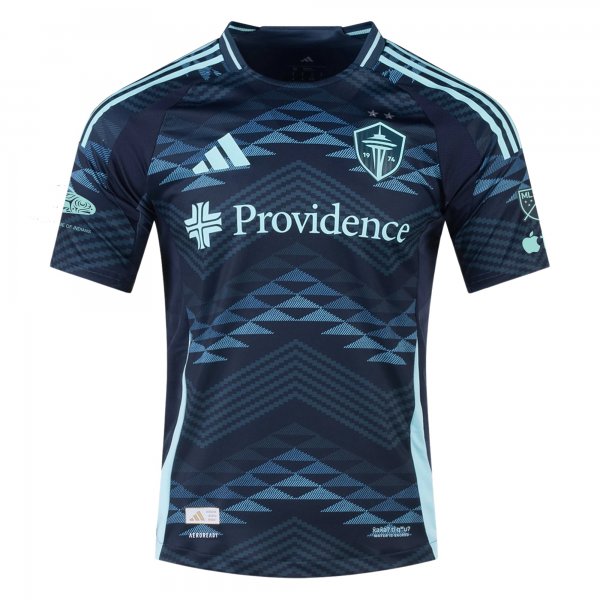 adidas Albert Rusnak Seattle Sounders Away Jersey 25/26 w/ MLS Patches & Sponsor (Aura Ink)