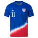Nike United States Match Brenden Aaronson Away Jersey 24/25 (Old Royal/Sport Red/White)