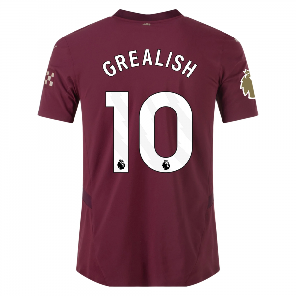 Puma Manchester City Jack Grealish Third Jersey w/ EPL + Club World Cup Patch 24/25 (Dark Jasper)