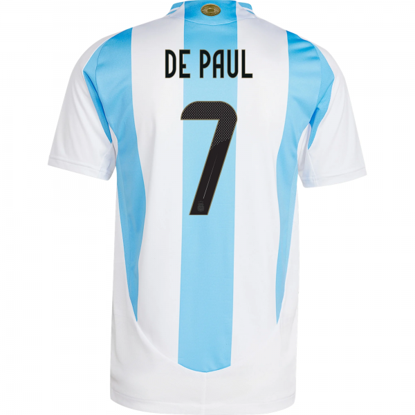 adidas Argentina Rodrigo De Paul Home 24/25 (White/Blue Burst)