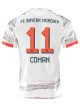adidas Coman Away Jersey 25/26 w/ Sponsor + Meister Bundesliga Patch (White/Red)