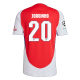 adidas Arsenal Jorginho Home Jersey w/ Champions League Patches 24/25 (Better Scarlet/White)