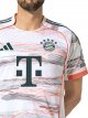 adidas Harry Kane Bayern Munich Away Jersey 25/26 w/ Sponsor + Meister Bundesliga Patch (White/Red)