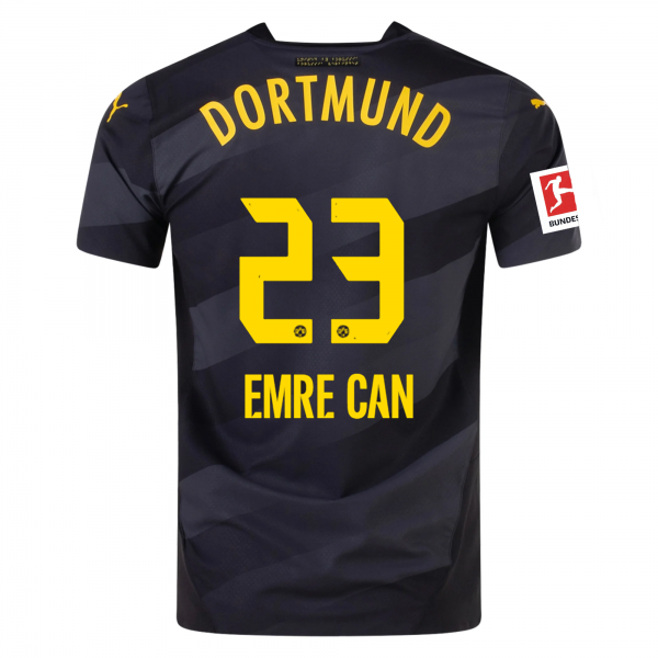 Puma Borussia Dortmund Emre Can Away Jersey w/ Bundesliga Patch 24/25 (Puma Black/Faster Yellow)