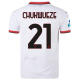 Puma AC Milan Samuel Chukwueze Away Jersey w/ Series A Patch 24/25 (Puma White)
