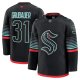Men's Seattle Kraken #31 Philipp Grubauer Black Alternate Premium Player Jersey