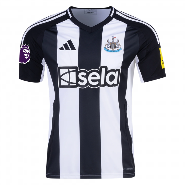adidas Newcastle United Sean Longstaff Home Jersey w/ EPL Patch 24/25 (Black/White)