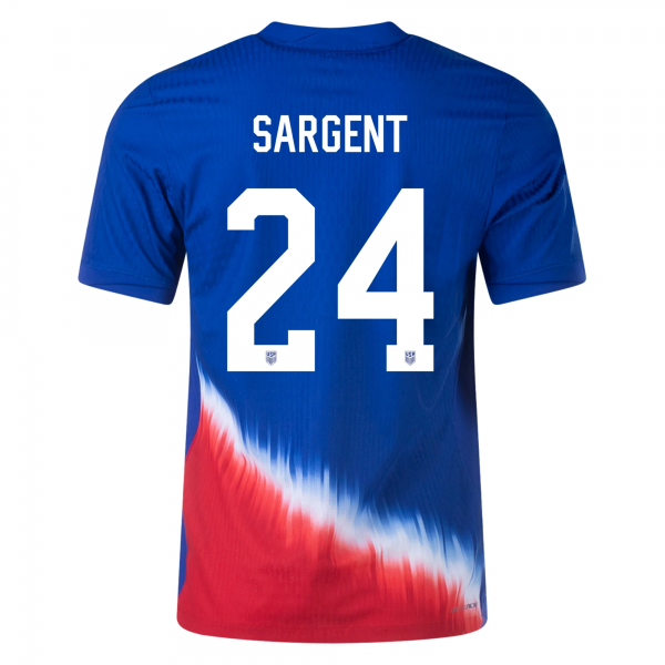 Nike United States Match Josh Sargent Away Jersey 24/25 (Old Royal/Sport Red/White)