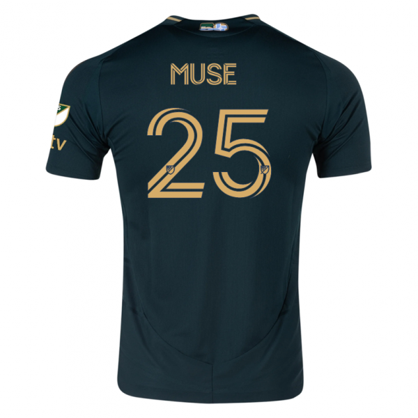 adidas Trey Muse Portland Timbers Home Jersey w/ MLS & Apple Patch 25/26 (Green/Gold)