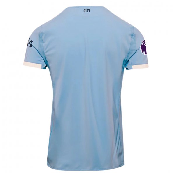 Puma Manchester City 25/26 Authentic Home Jersey w/ EPL + Sponsor Patch (Team Light Blue/White)