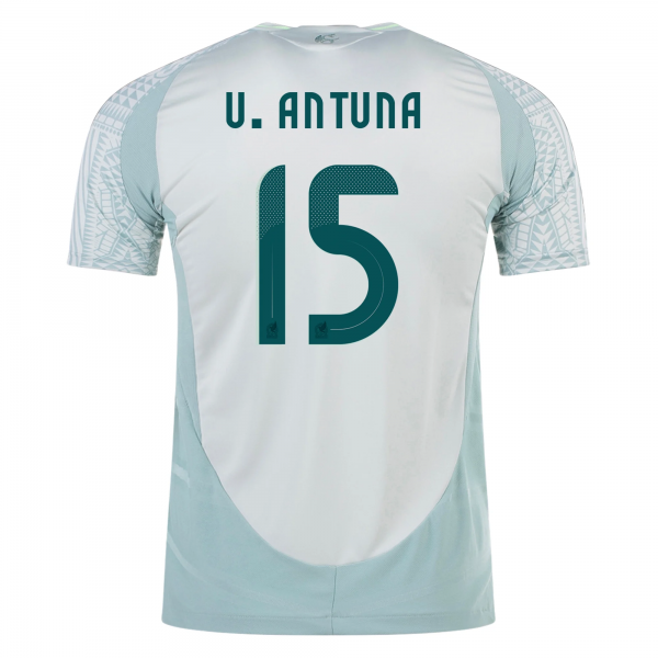 adidas Mens Mexico Uriel Antuna Away Jersey 24/25 (Linen Green)