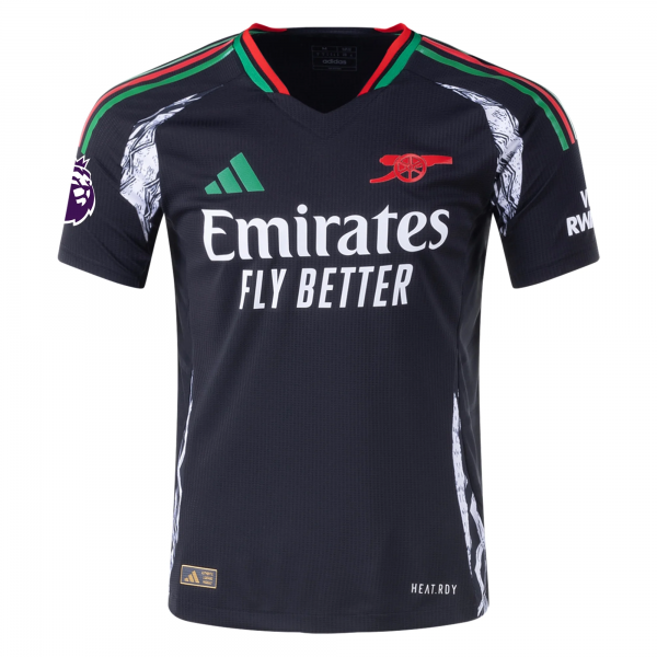 adidas Arsenal Kai Havertz Away Jersey w/ EPL Patch 24/25 (Black)