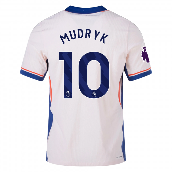 Nike Chelsea Mykhailo Mudryk Away Jersey w/ EPL Patch 24/25 (Guava Ice/Rush Blue)
