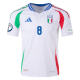 adidas Italy Jorginho Away Jersey w/ Euro 2024 Patches 24/25 (White)