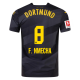 Puma Borussia Dortmund Felix Nmecha Away Jersey w/ Bundesliga Patch 24/25 (Puma Black/Faster Yellow)