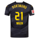 Puma Borussia Dortmund Malen Away Jersey w/ Bundesliga Patch 24/25 (Puma Black/Faster Yellow)