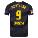Puma Borussia Dortmund Serhou Guirassy Away Jersey w/ Bundesliga Patch 24/25 (Puma Black/Faster Yellow)