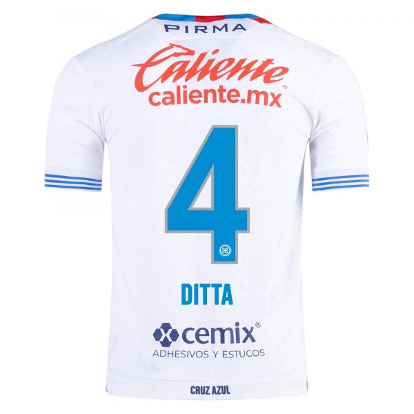 Pirma Willer Ditta Cruz Azul Away Jersey 24/25 (White/Blue)