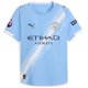 Puma Manchester City 25/26 Authentic Home Jersey w/ EPL + Sponsor Patch (Team Light Blue/White)