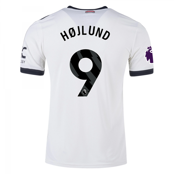 adidas Manchester United Rasmus Højlund Third Jersey w/ EPL Patch 24/25 (Off White)